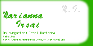 marianna irsai business card